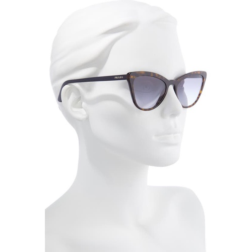 프라다 Prada 56mm Gradient Cat Eye Sunglasses_TORTOISE/ VIOLET Gradient BLUE