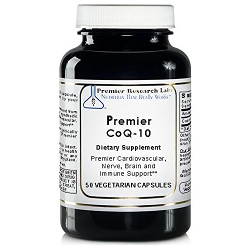  Premier Research Labs CoQ-10 - Supports Cardiovascular, Nerve, Brain & Immune System Health - with a Live-Source, Fermented CoQ10 - Pure Vegan & Gluten-Free - 50 Plant-Source Capsu