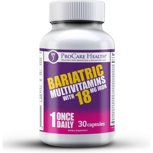  ProCare Health Once Daily Bariatric Multivitamin - Capsule - 18mg Iron - 30ct