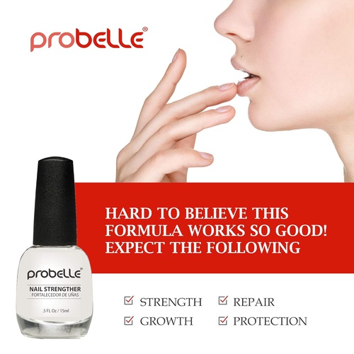  Probelle Nail Strengthener, Strengthens and Improves nail growth. Formaldehyde Free Formula, 0.5 oz
