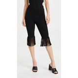 Proenza Schouler Textured Knit Fringe Bike Shorts