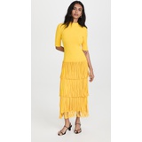 Proenza Schouler Textured Knit Fringe Dress