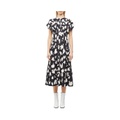 Proenza Schouler Printed Georgette Short Sleeve Dress