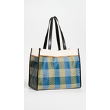 Proenza Schouler White Label Morris Woven Plaid Tote