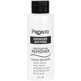 Pronto 100% Pure Acetone - Quick, Professional Nail Polish Remover - For Natural, Gel, Acrylic, Sculptured Nails (4 FL. OZ.)