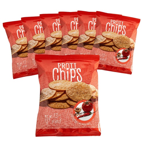  Proti-Thin Barbecue Proti Protein Chips, 14g Protein, Low Calorie, Low Carb, Low Fat, Low Sugar, High Fiber, Healthy Snack Chips, 7 Single Serving Bags