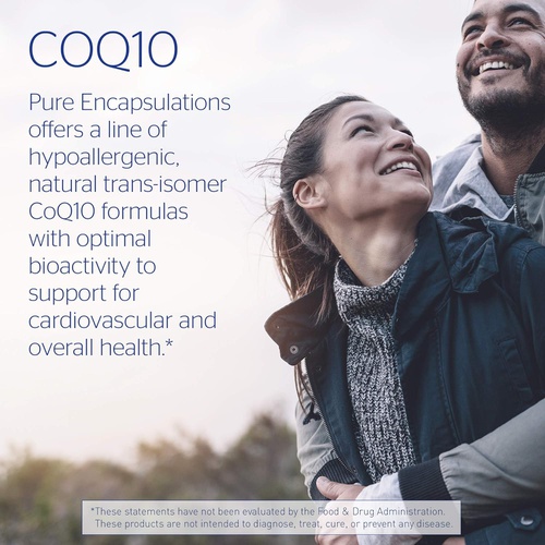  Pure Encapsulations CoQ10 30 mg Coenzyme Q10 Supplement for Energy, Antioxidants, Brain and Cellular Health, Cognition, and Cardiovascular Support* 120 Capsules