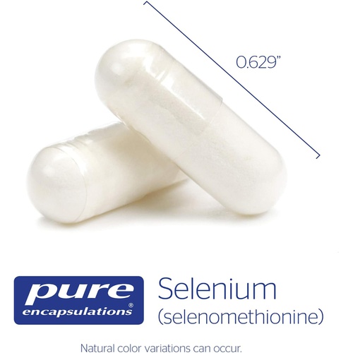  Pure Encapsulations Selenium (Selenomethionine) Antioxidant Supplement for Immune System, Collagen and Thyroid Support* 60 Capsules