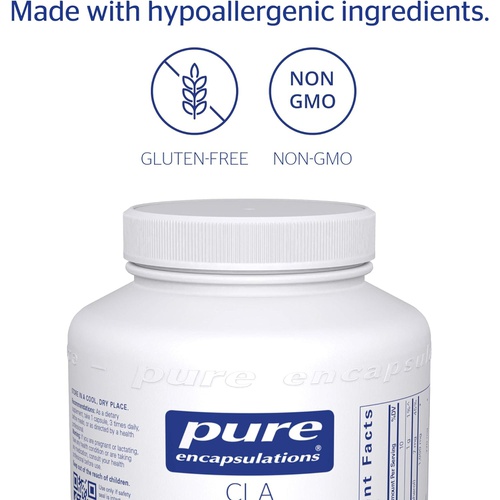  Pure Encapsulations CLA (Conjugated Linoleic Acid) 1,000 mg Promotes Healthy Body Composition with Exercise* 180 Softgel Capsules