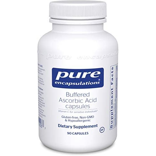  Pure Encapsulations Buffered Ascorbic Acid Capsules Vitamin C for Sensitive Individuals* 90 Capsules