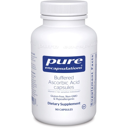  Pure Encapsulations Buffered Ascorbic Acid Capsules Vitamin C for Sensitive Individuals* 90 Capsules