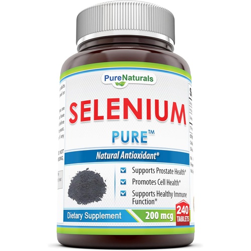  Pure Naturals Selenium Tablets, 200 mcg, 240 Count