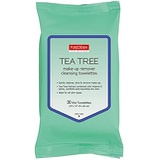 Purederm Tea Tree Make-Up Remover Cleansing Towelettes 2 Packs, 60 Wipes