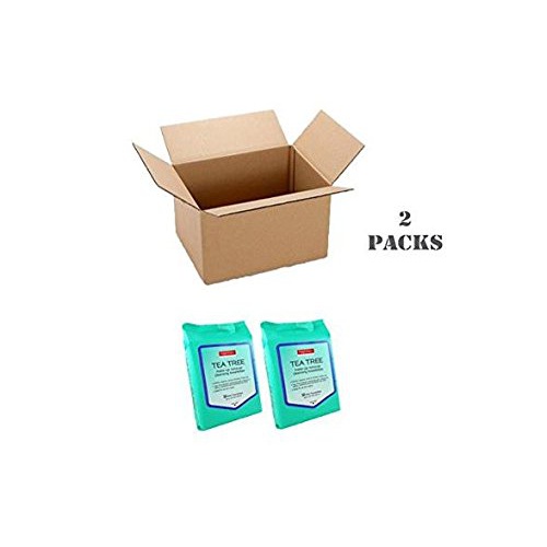  Purederm Tea Tree Make-Up Remover Cleansing Towelettes 2 Packs, 60 Wipes