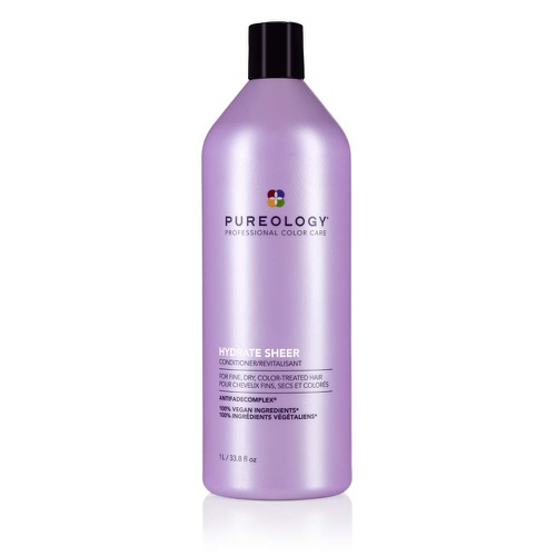  Pureology | Hydrate Sheer Moisturizing Conditioner | For Fine, Color Treated Hair | Lightweight | Sulfate-Free | Silicone-Free | Vegan