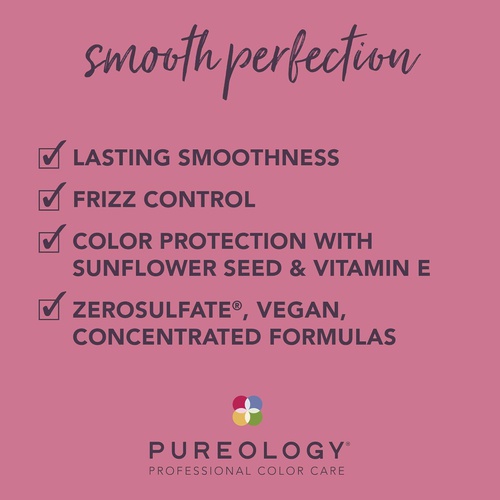  Pureology Smooth Perfection Conditioner | For Frizzy, Color-Treated Hair | Detangles & Controls Frizz | Sulfate-Free | Vegan | Updated Packaging | 33.8 Fl. Oz. |