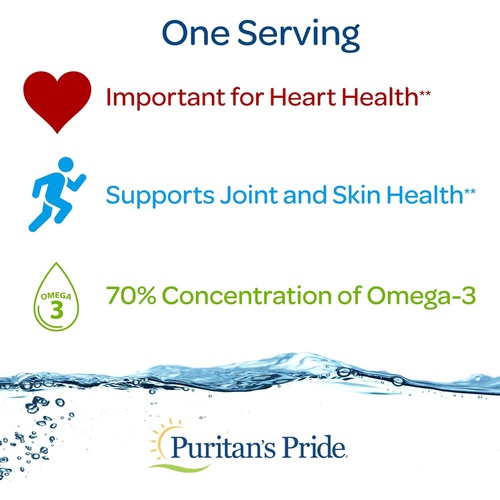  Puritans Pride Triple Strength Omega-3 Fish Oil 1360 Mg (950 Mg Active Omega-3), 240 Count, Package may vary