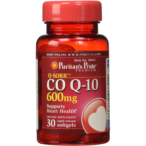  Puritans Pride Q-Sorb CO Q-10 600 mg-30 Softgels