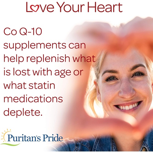  Q-Sorb CoQ10 100mg, Supports Heart Health, 60 Rapid Release Softgels by Puritans Pride, 60 ct
