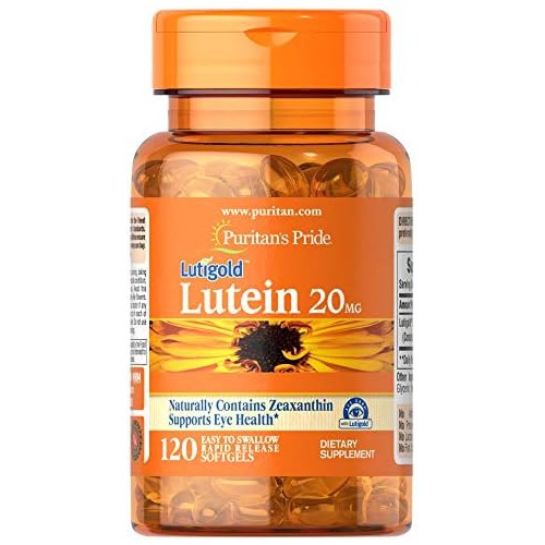  Lutein 20 mg with Zeaxanthin Softgels, Supports Eye Health* 120 Count by Puritans Pride