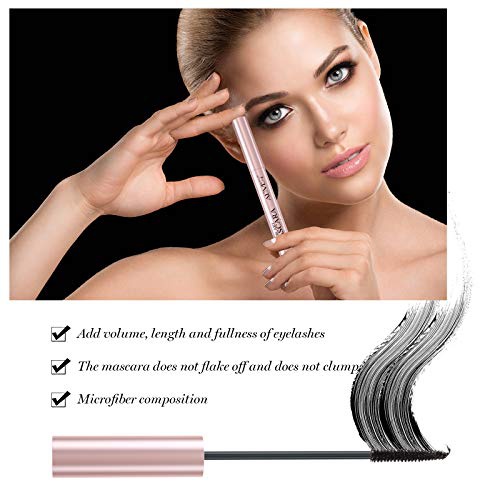  QILEBI Color Mascara for Eyelashes(Multiple Colour), Waterproof and Smudgeproof Long Lasting, Softer and Fulle Lashes, Hypoallergenic Formula Mascara Wands, Mascara for Eyelash Eye Makeup