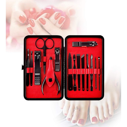  QLNE Nail Clippers Sets High Precisio Stainless Steel Nail Cutter Pedicure Kit Nail File Sharp Nail Scissors and Clipper Manicure Pedicure Kit Fingernails & Toenails with Portable styli