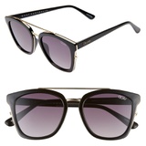 Quay Australia Sweet Dreams 55mm Square Sunglasses_BLACK/ SMOKE