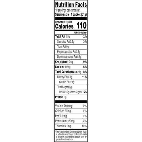  Quaker Instant Oatmeal, Lower Sugar, Apples & Cinnamon, Breakfast Cereal, 1.09 Ounce (Pack of 4)