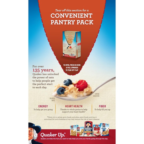  Quaker Instant Oatmeal Cinnamon & Spice, 10-Count Boxes (Pack of 4)