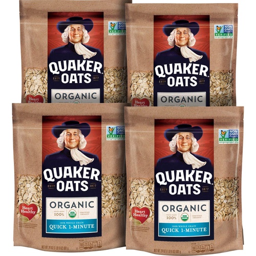  Quaker - Hot Cereal Quaker Instant Oatmeal, USDA Organic, Non-GMO Project Verified, 3 Flavor Variety Pack, Individual Packets, 32 Count