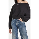 R13 Off Shoulder Patti Sweatshirt