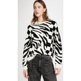 R13 Checkered Oversized Tiger Sweater