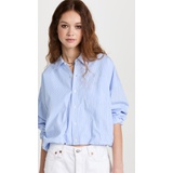 R13 Gathered Hem Shirt