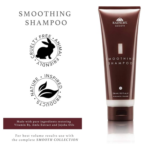  RAINCRY Smooth  Smoothing Shampoo  Natural, Professional Hair Product with Salon Stylist Quality for Dry, Coarse, and Frizzy Hair  236mL