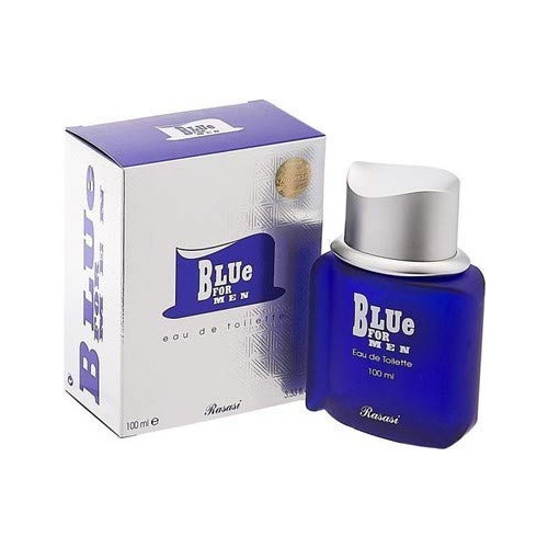  Blue for Men EDT - Eau De Toilette 100ML (3.4 oz) | Aquatic Pour Homme Spray | Unique Refreshing Mint and Citrus Notes with warm Woody notes | Attractive Bottle | by RASASI Perfume