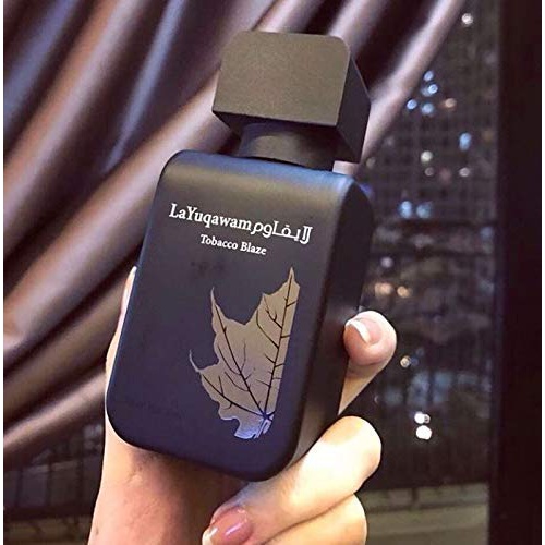  RASASI La Yuqawam Tobacco Blaze for Men EDP - Eau De Parfum 75ML (2.5 oz) | Irresistible Pour Homme Spray | Masculine Oudh Woody patchouli, leather | Signature Arabian Perfumery | by RASA