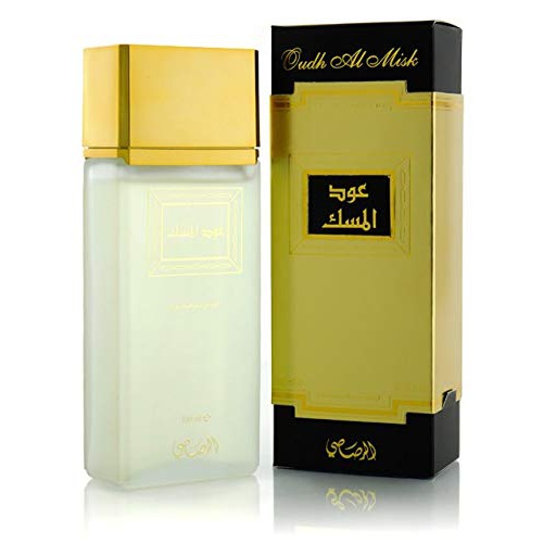  RASASI Oudh Al Misk for Men and Women (Unisex) EDP - Eau De Parfum 100ML (3.4 oz) | Elegant Oud Bottle | Charming Blend of Clary Sage, Bergamot with Bold Woody Base | Signature Dubai Perf