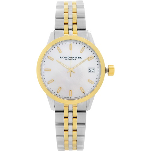  Raymond Weil Freelancer Mother of Pearl Dial Ladies Two Tone Watch 5634-STP-97021
