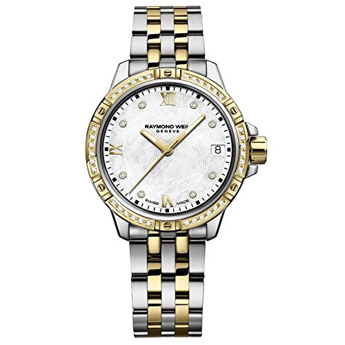  Raymond Weil Womens Tango Quartz Watch with Two-Tone-Stainless-Steel Strap, 12.7 (Model: 5960-SPS-00995)