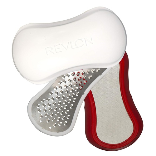  Revlon Pedi Expert, 3 pc Pedicure Kit includes Stainless Steel Dual Surface Exfoliator, Nail Clipper, and Nail File