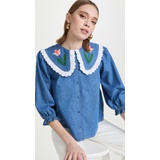 RIXO Davina Blouse