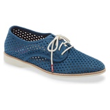 Rollie Punch Perforated Derby_NAVY SUEDE