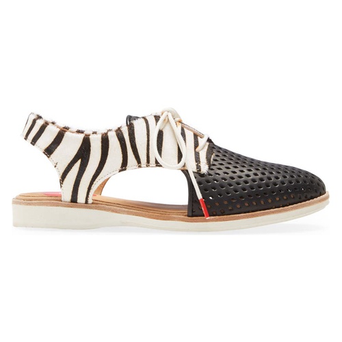  Rollie Slingback Punch Genuine Calf Hair Derby_BLACK ZEBRA PRINT CALF HAIR