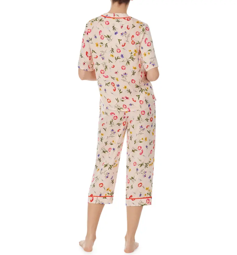  Room Service Pjs Crop Pajamas_PINK FLORAL
