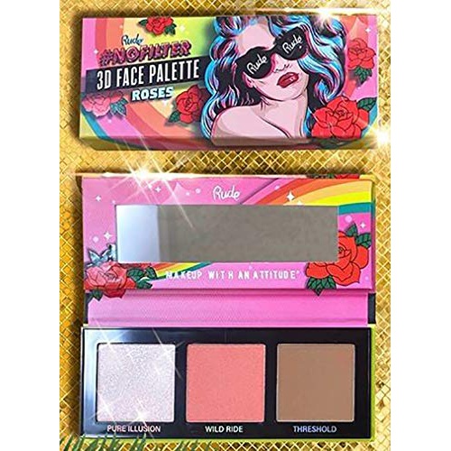  RUDE NoFilter 3D Face Palette - Roses