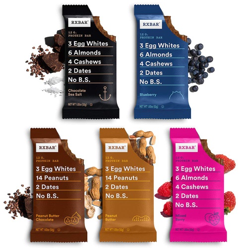  RXBAR, Best Seller Variety Pack, Protein Bar, 1.83 Ounce (Pack of 24), High Protein Snack, Gluten Free