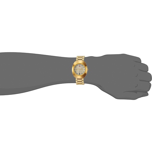  Rado DiaStar Original Swiss Automatic Watch with Stainless Steel Strap, Gold, 21 (Model: R12413314)