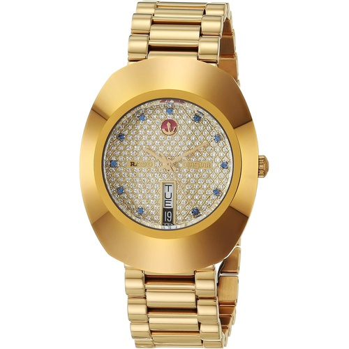  Rado DiaStar Original Swiss Automatic Watch with Stainless Steel Strap, Gold, 21 (Model: R12413314)