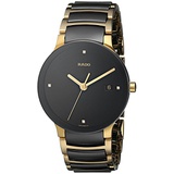 Rado Mens R30929712 Centrix Jubile Gold Plated Stainless Steel Bracelet Watch