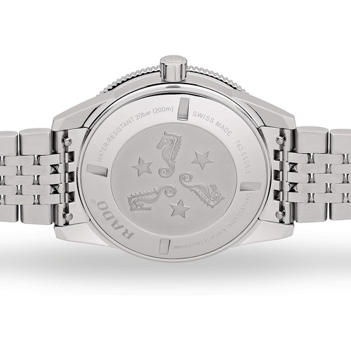 Rado Mens Hyperchrome Swiss Automatic Watch with Stainless Steel Strap, Silver-Tone, 18 (Model: R32505313)